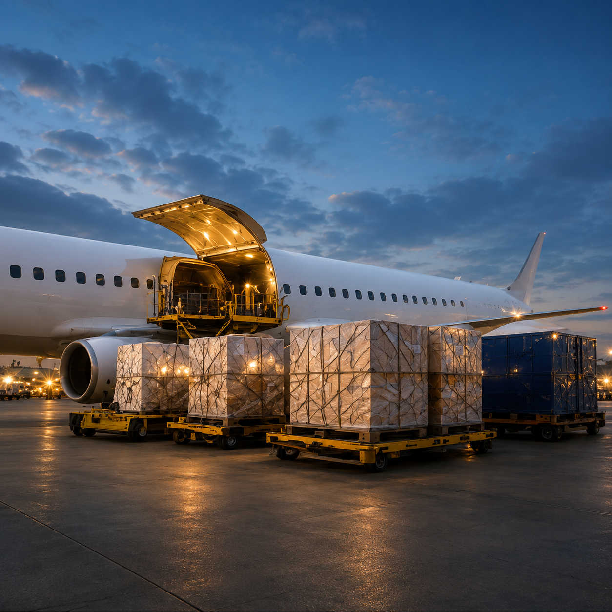 Freight cargo loading