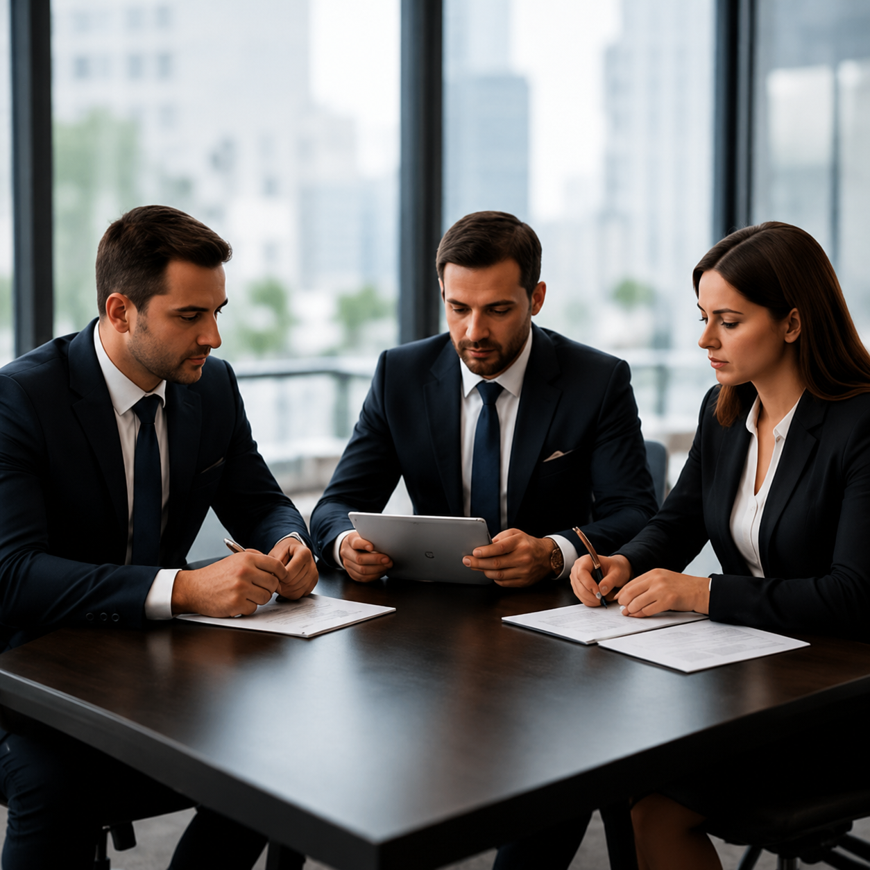 Procurement support business meeting